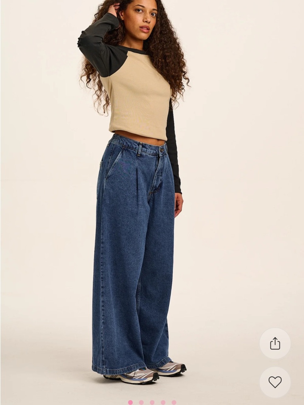 SOLD Lucy and Yak Tate Extra Wide Leg Jeans size 32R